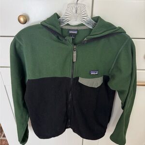 Patagonia Kids Forest Green and Black Hoodie